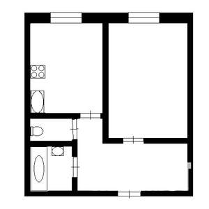 1-к квартира, вторичка, 34м2, 9/9 этаж