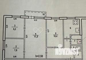 4-к квартира, вторичка, 61м2, 3/5 этаж