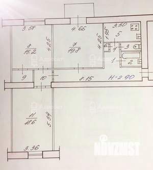 3-к квартира, вторичка, 82м2, 3/7 этаж