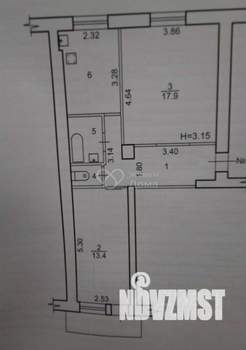 2-к квартира, вторичка, 52м2, 4/4 этаж