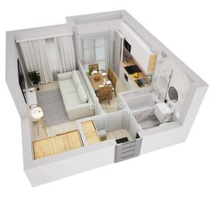 1-к квартира, вторичка, 32м2, 7/10 этаж