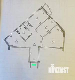 3-к квартира, вторичка, 80м2, 19/20 этаж