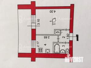 1-к квартира, вторичка, 21м2, 8/9 этаж