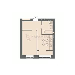 1-к квартира, вторичка, 40м2, 2/9 этаж