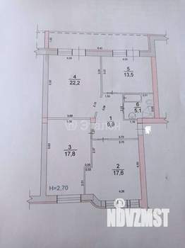 3-к квартира, вторичка, 86м2, 3/3 этаж