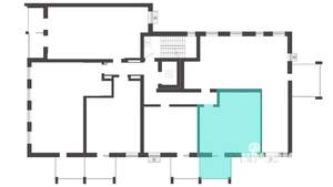 1-к квартира, вторичка, 45м2, 6/6 этаж