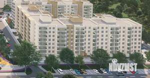 1-к квартира, строящийся дом, 46м2, 2/9 этаж