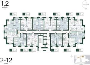 2-к квартира, вторичка, 55м2, 3/24 этаж