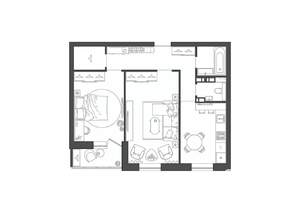 2-к квартира, строящийся дом, 58м2, 9/9 этаж