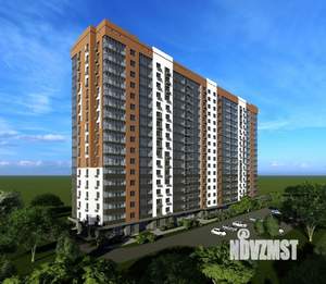 1-к квартира, строящийся дом, 46м2, 14/17 этаж