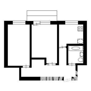 2-к квартира, вторичка, 42м2, 3/4 этаж