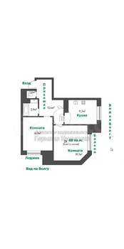 2-к квартира, вторичка, 68м2, 20/24 этаж