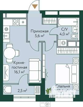 1-к квартира, вторичка, 42м2, 6/24 этаж