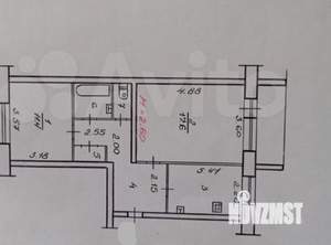 2-к квартира, вторичка, 52м2, 5/5 этаж