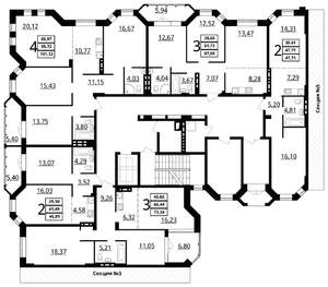 4-к квартира, сданный дом, 101м2, 2/7 этаж
