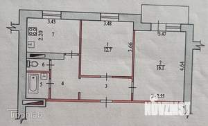 2-к квартира, вторичка, 50м2, 16/16 этаж