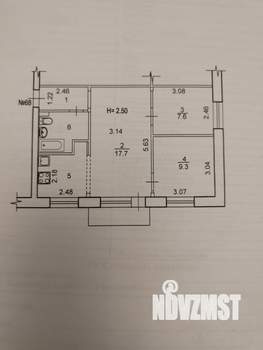 3-к квартира, вторичка, 50м2, 5/5 этаж