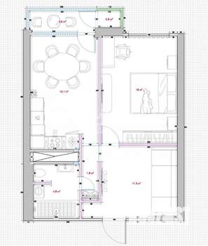 2-к квартира, вторичка, 50м2, 23/24 этаж