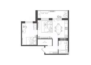 1-к квартира, строящийся дом, 50м2, 6/10 этаж