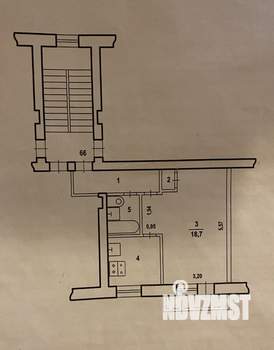 1-к квартира, вторичка, 32м2, 2/5 этаж