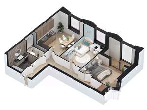 2-к квартира, вторичка, 58м2, 3/21 этаж