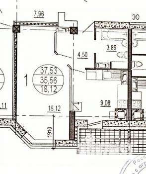 1-к квартира, вторичка, 36м2, 7/10 этаж