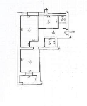 2-к квартира, вторичка, 61м2, 4/4 этаж