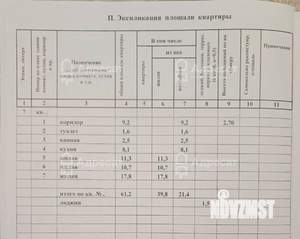 3-к квартира, вторичка, 61м2, 7/7 этаж