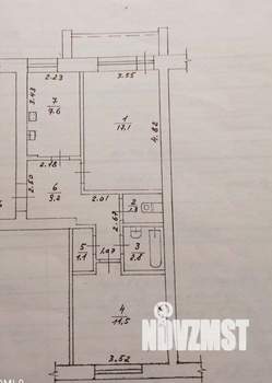 2-к квартира, вторичка, 51м2, 5/5 этаж