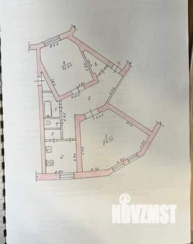 2-к квартира, вторичка, 78м2, 1/3 этаж