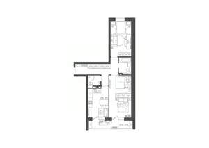 2-к квартира, строящийся дом, 65м2, 6/9 этаж