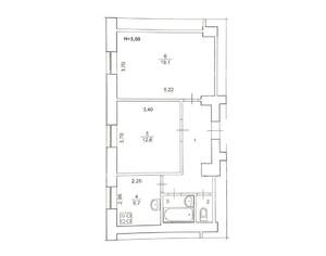 2-к квартира, вторичка, 52м2, 5/5 этаж