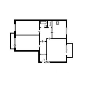 3-к квартира, вторичка, 80м2, 2/4 этаж
