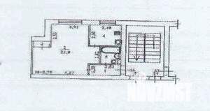 1-к квартира, вторичка, 35м2, 4/4 этаж