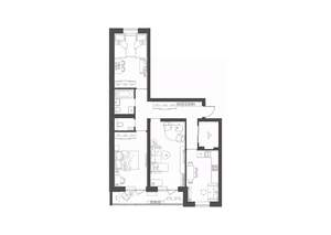 3-к квартира, строящийся дом, 84м2, 9/9 этаж