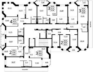3-к квартира, сданный дом, 73м2, 3/7 этаж