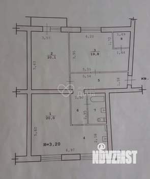 3-к квартира, вторичка, 89м2, 5/5 этаж