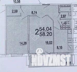 2-к квартира, вторичка, 62м2, 4/10 этаж