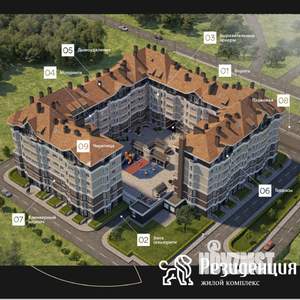 Студия квартира, сданный дом, 207м2, 7/7 этаж