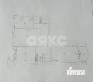 3-к квартира, вторичка, 67м2, 6/9 этаж