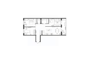 3-к квартира, строящийся дом, 80м2, 3/10 этаж