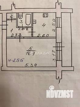 1-к квартира, вторичка, 30м2, 2/9 этаж
