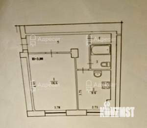 1-к квартира, вторичка, 41м2, 5/5 этаж