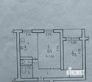 2-к квартира, вторичка, 51м2, 3/9 этаж