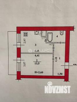 1-к квартира, вторичка, 35м2, 8/9 этаж