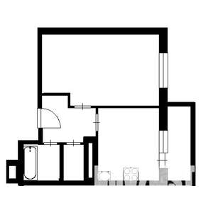 2-к квартира, вторичка, 52м2, 1/5 этаж