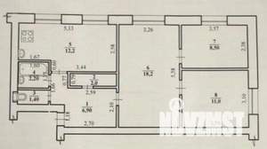 3-к квартира, вторичка, 62м2, 5/5 этаж