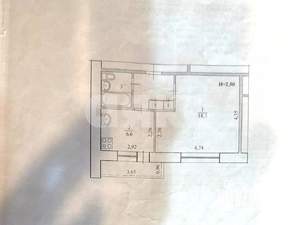 1-к квартира, вторичка, 33м2, 6/9 этаж
