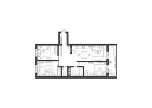 3-к квартира, строящийся дом, 80м2, 8/8 этаж