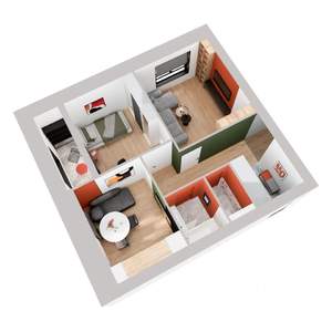 2-к квартира, вторичка, 50м2, 10/10 этаж